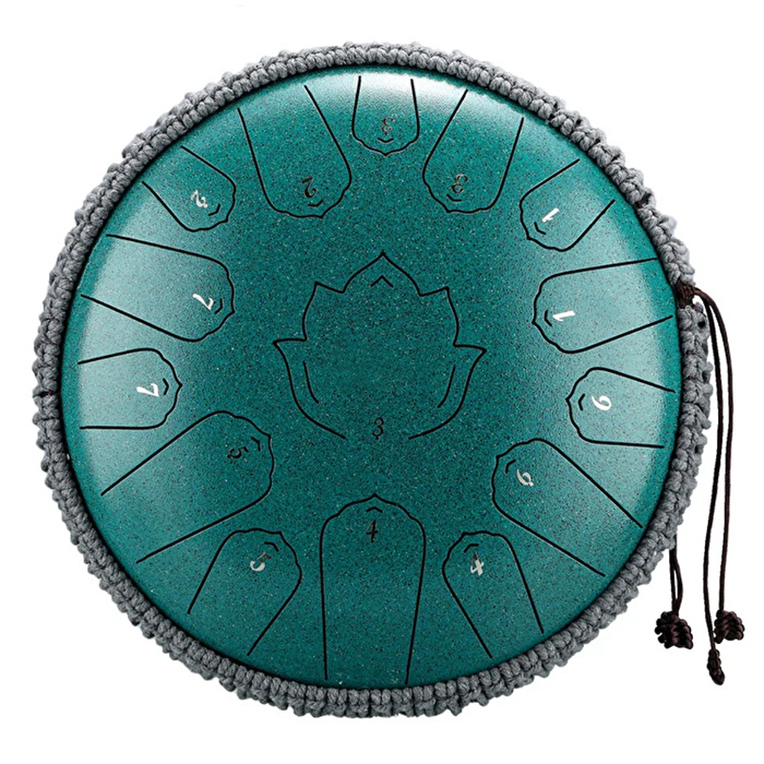 HLURU TH15-13 MALACHITE - Huashu Lotus Series 15 Notalı 13" Malachite Tongue Drum